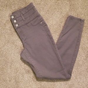 Gray high waisted Charlotte Russe Refuge Pants